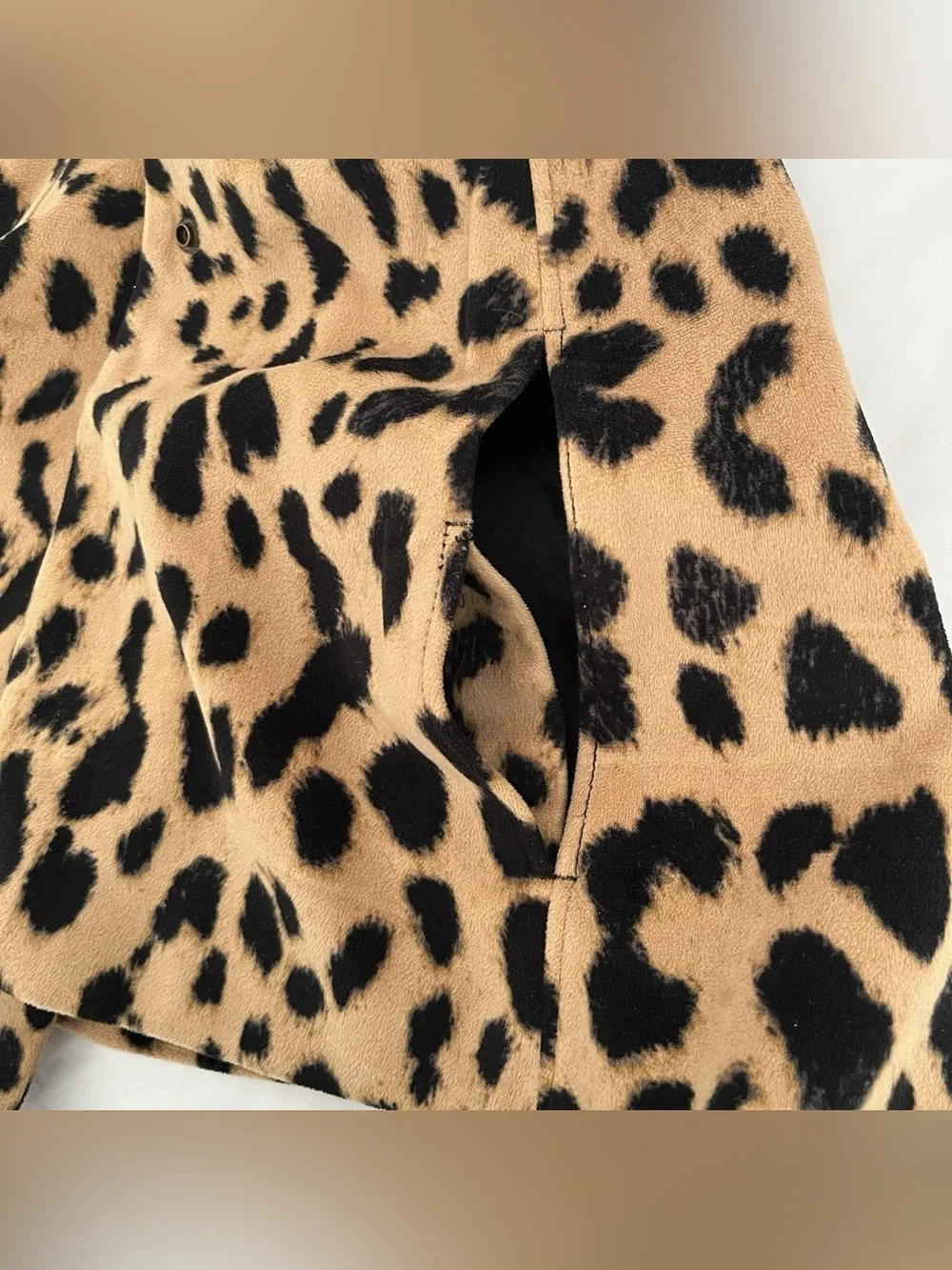 BabyGap Girl's Leopard Print Cape 4Y Toddler Arm Holes Pockets Formal Dressy